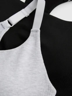 Nahtlose Sport-BHs, 2er-Pack