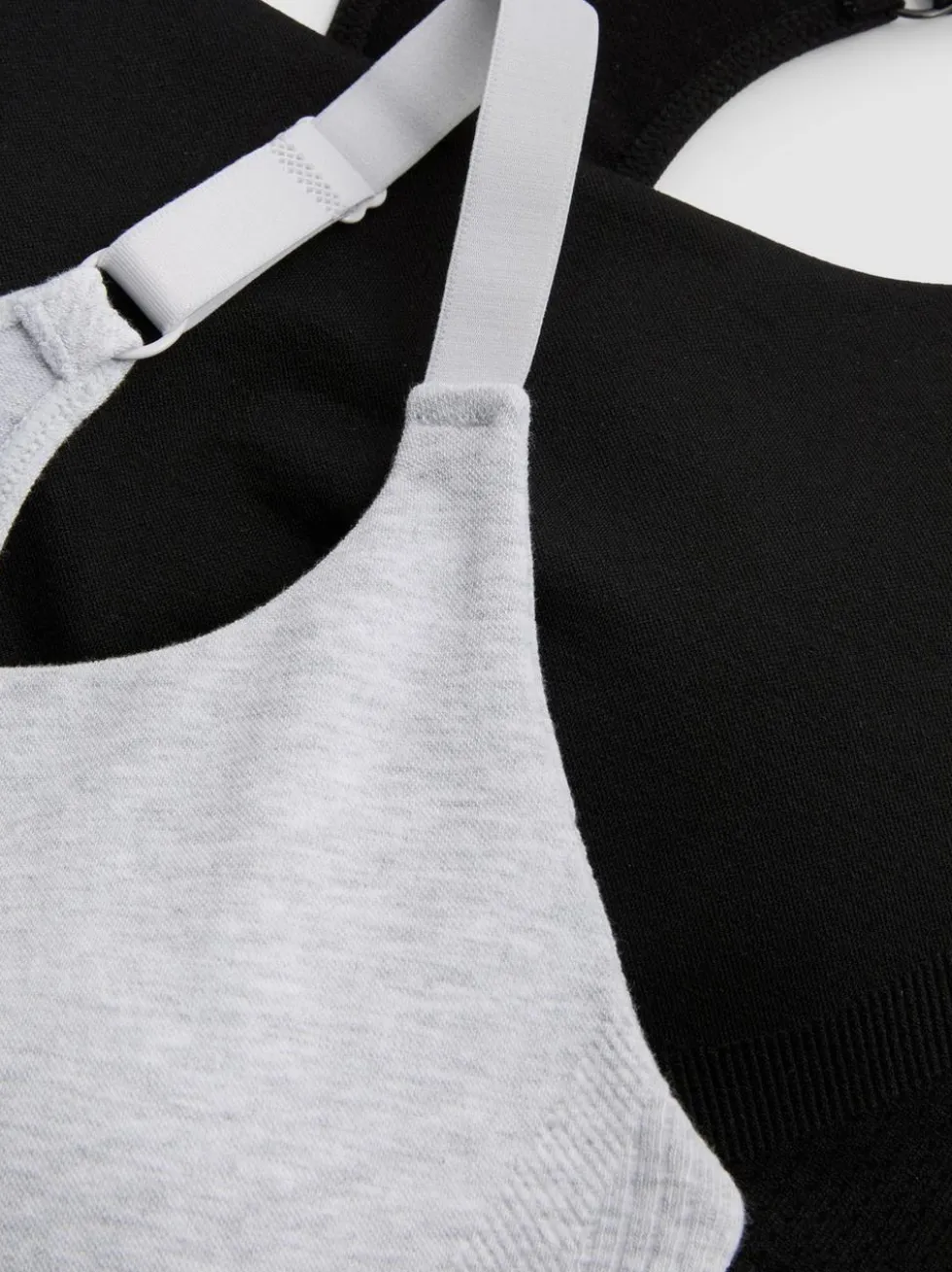Nahtlose Sport-BHs, 2er-Pack