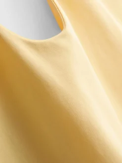 Neckholder-Top mit hohem Baumwollanteil