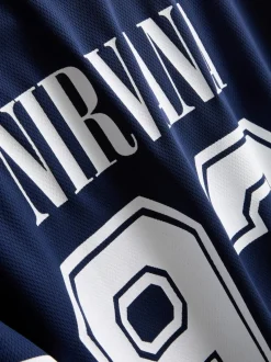 „Nirvana“ T-Shirt aus Jersey-Netzstoff