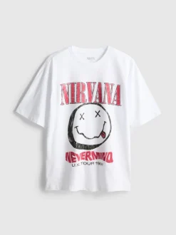 „Nirvana“ T-Shirt mit Grafik