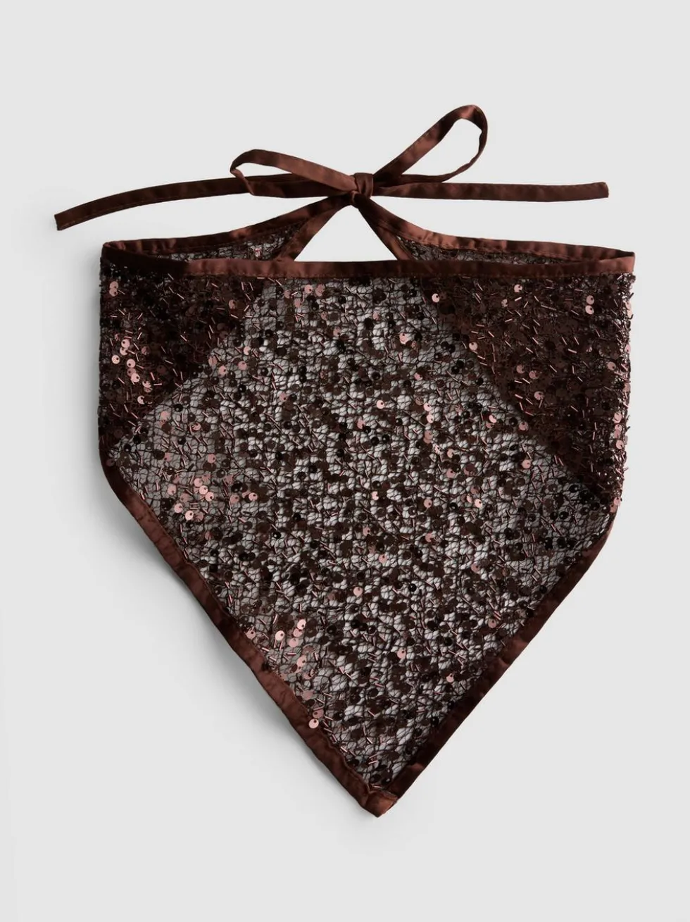 Paillettenbesetztes Bandana-Kopftuch