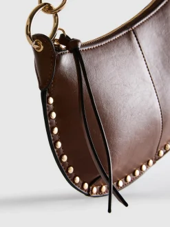 „Paula Echevarría“ Kunstleder-Schultertasche mit Nieten