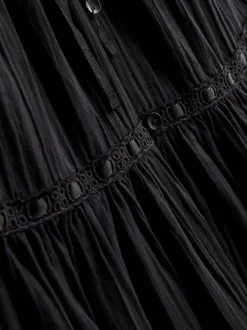 „Paula Echevarría“ Minikleid mit Spitzenbesatz und Rüschen