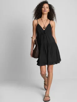„Paula Echevarría“ Minikleid mit Spitzenbesatz und Rüschen