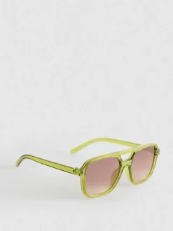 Pilotensonnenbrille mit transparenter Fassung