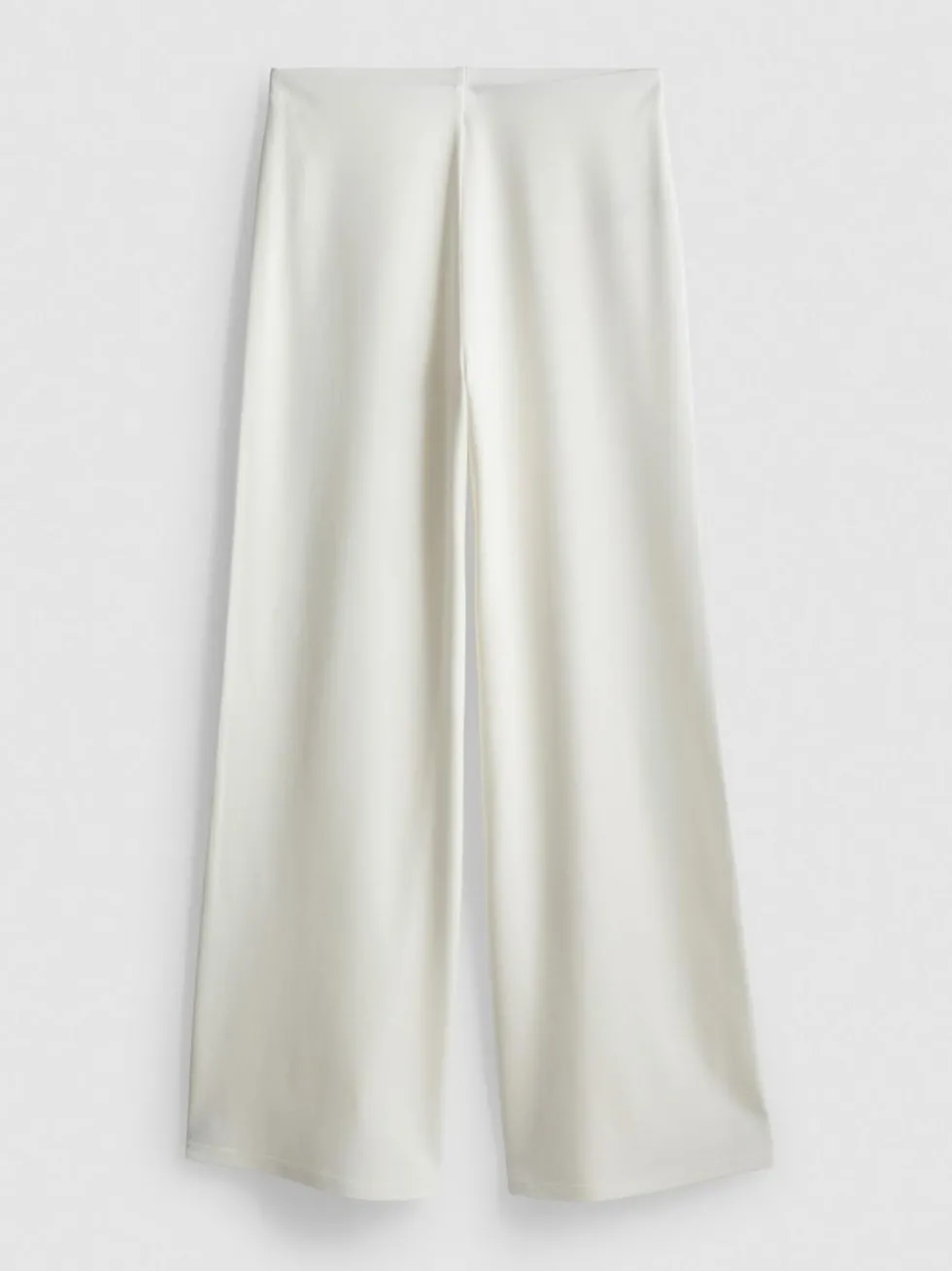 Plissierte Jerseyhose mit weitem Bein
