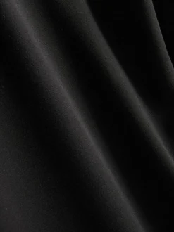 Plissierte Jerseyhose mit weitem Bein