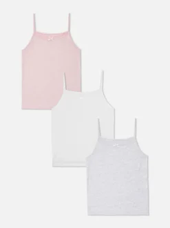 Pointelle-Trägertops, 3er-Pack