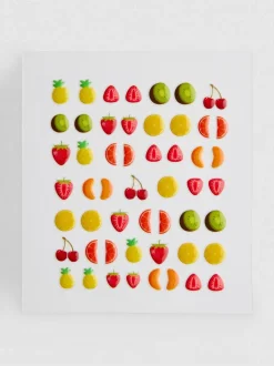 PS... Frucht-Nagelsticker, 52er-Pack