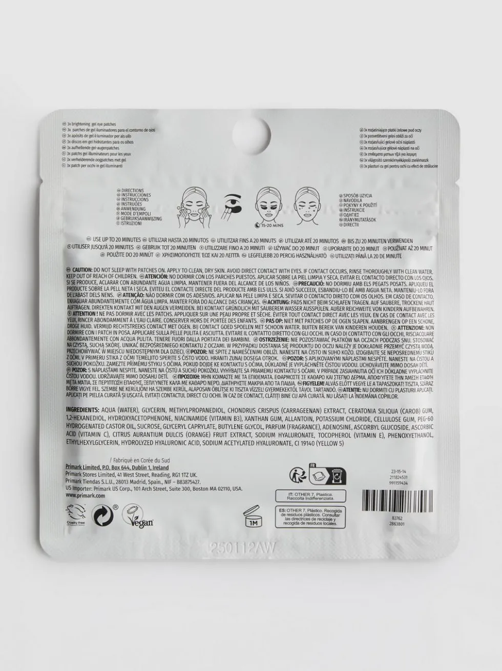 PS… K-Beauty Gel-Augenpatches, 3er-Pack
