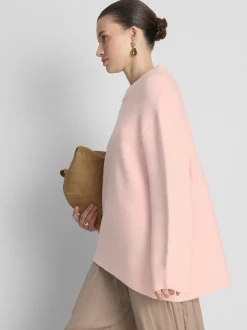 Pullover aus Wollgemisch mit Rundhalsausschnitt im Oversized-Look