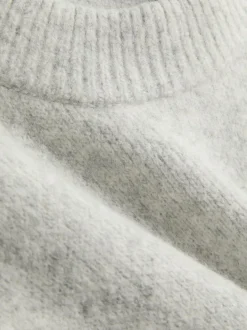 Pullover aus Wollgemisch mit Rundhalsausschnitt im Oversized-Look