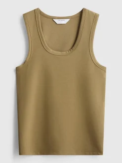 Racerback-Tanktop mit U-Ausschnitt
