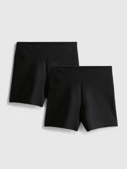Radlerhose mit hohem Baumwollanteil, 2er-Pack