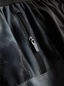 Reflektierende Laufshorts mit Print