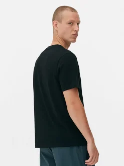 Regular-Fit-T-Shirt mit Rundhalsausschnitt
