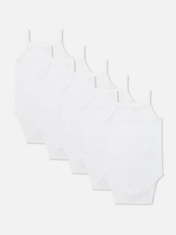 Riemchen-Body für Neugeborene, 5er-Pack