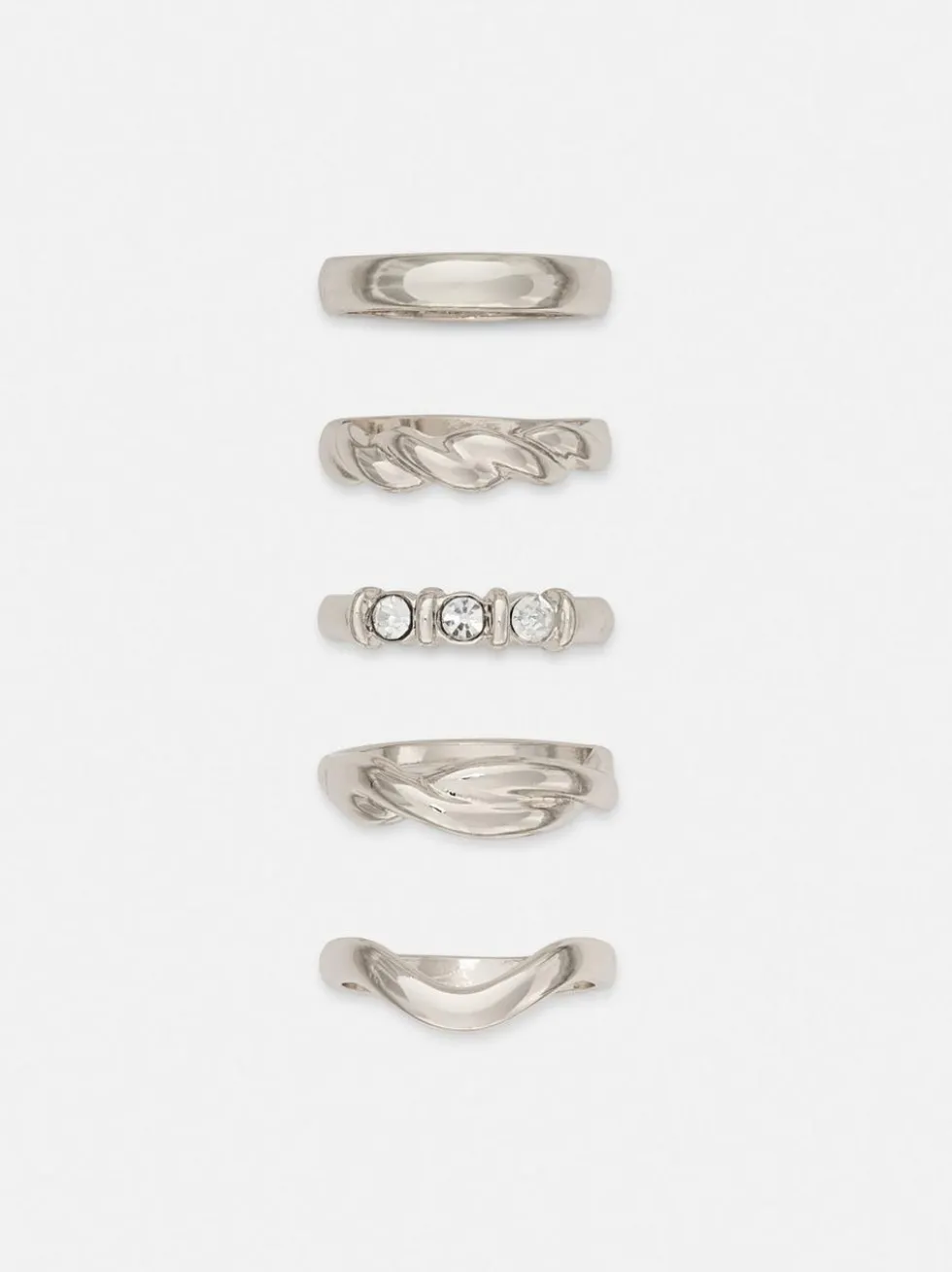 Ringe in verschiedenen Designs, 5er-Pack