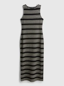 Ärmelloses „Paula Echevarría“ Bodycon-Midaxikleid