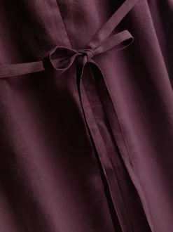 Ärmelloses „The Edit“ Leinen-Midikleid