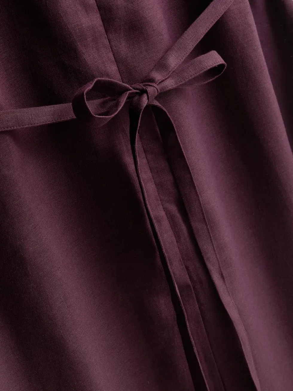 Ärmelloses „The Edit“ Leinen-Midikleid