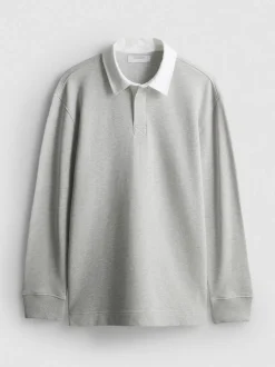 Rugby-Poloshirt mit hohem Baumwollanteil