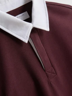 Rugby-Poloshirt mit hohem Baumwollanteil