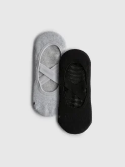 Rutschfeste Yoga-Socken, 2er-Pack