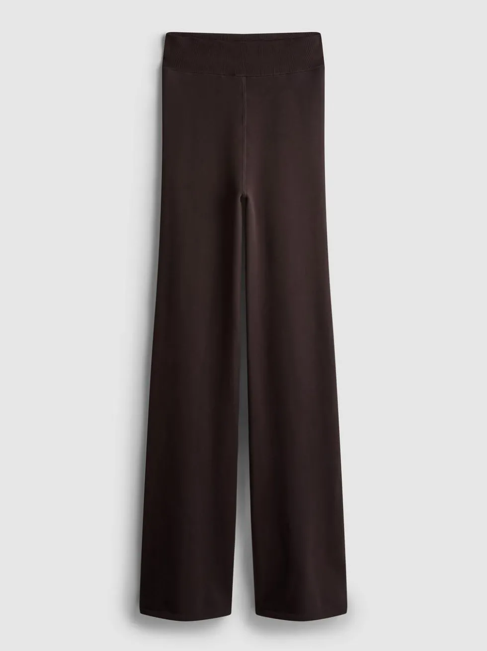 Samt-Leggings mit ausgestelltem Bein