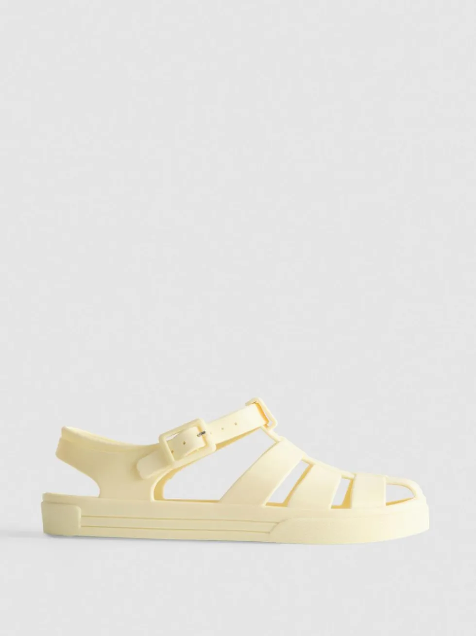 Sandalen aus mattem Kunststoff