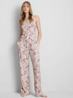 Schlafanzughose mit hohem Modalanteil und Blumenmuster