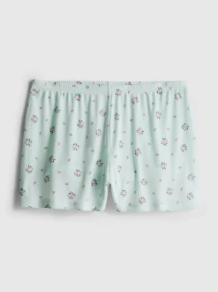 Schlafanzugshorts aus geripptem Jersey