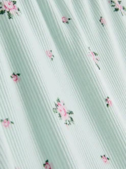 Schlafanzugshorts aus geripptem Jersey