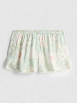 Schlafanzugshorts mit Blumenmuster