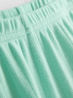 Schlafanzugshorts mit Pointelle-Muster