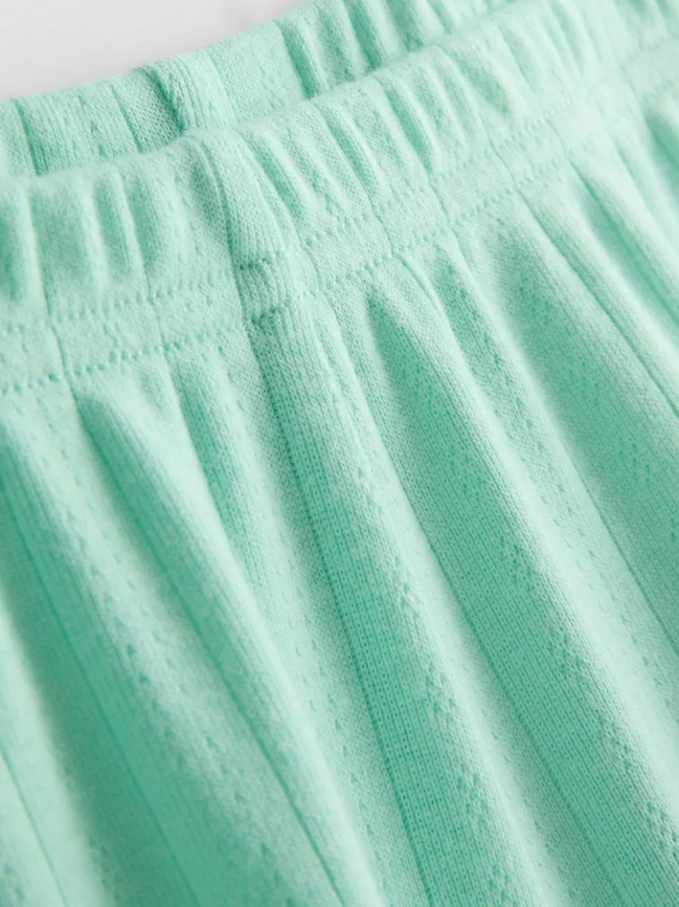 Schlafanzugshorts mit Pointelle-Muster