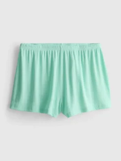 Schlafanzugshorts mit Pointelle-Muster