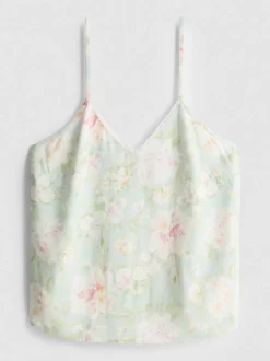 Schlafanzug-Trägertop mit Blumenmuster