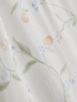 Schlafanzug-Trägertop mit Spitzenbesatz und Orangen-Print