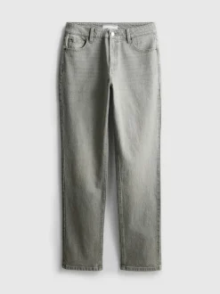 Schmale Denim Jeans mit geradem Bein