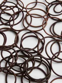 Schmale Haargummis, 60er-Pack