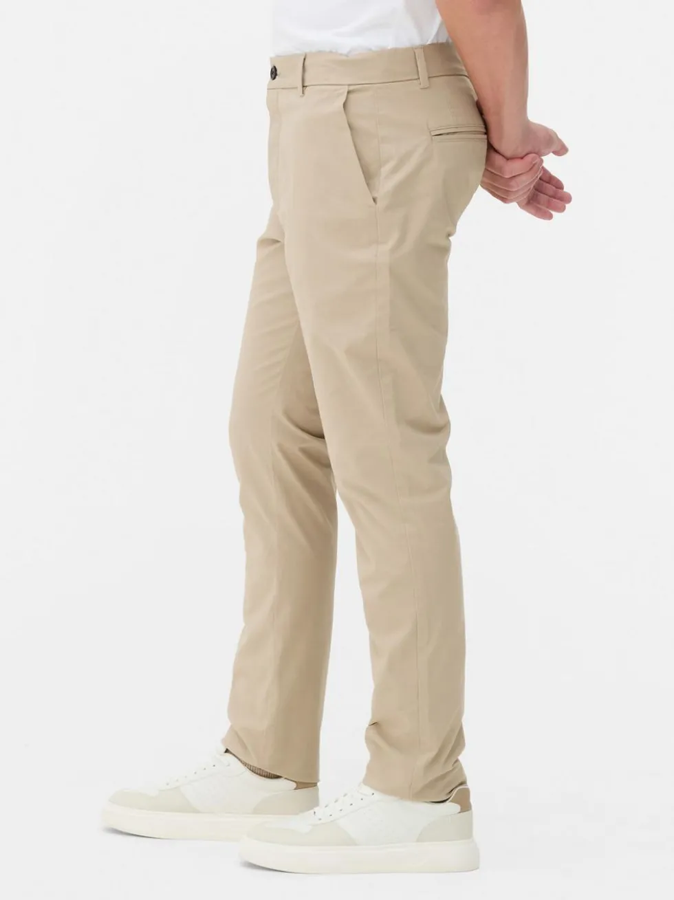 Schmale Stretch-Chinohose