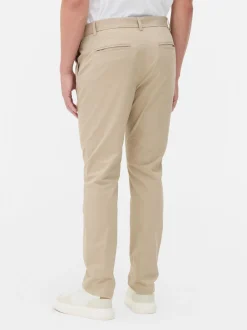 Schmale Stretch-Chinohose