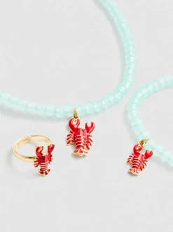 Schmuckset mit Hummeranhängern, 3-teilig