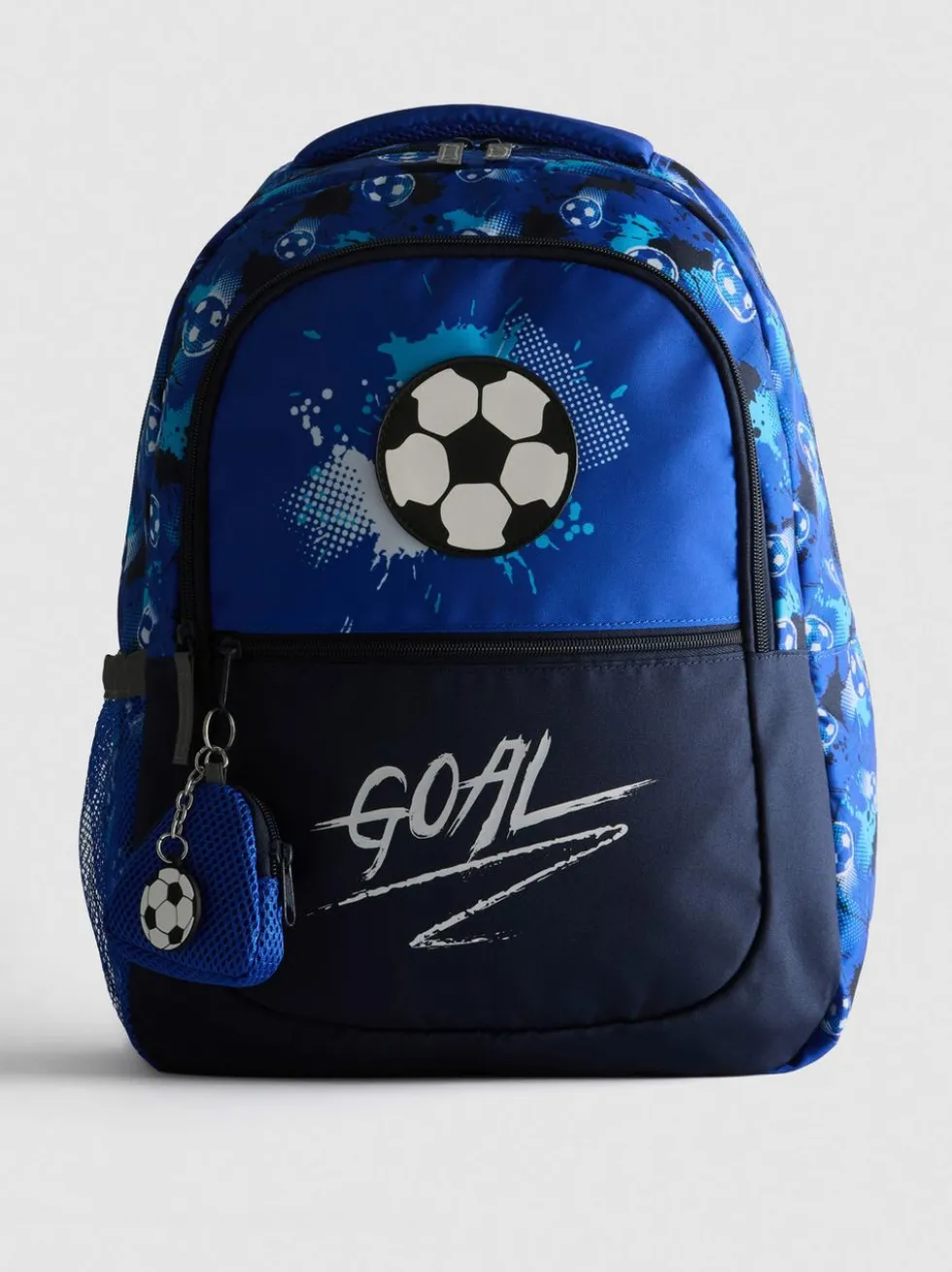 Schulrucksack mit Fußball-Grafik