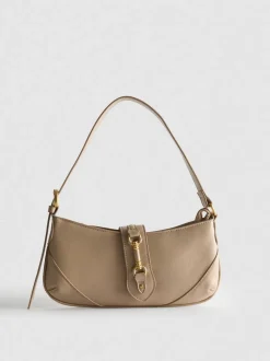 Schultertasche mit Metalldetail