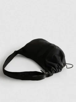 Schultertasche mit Raffung