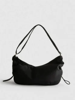 Schultertasche mit Raffung