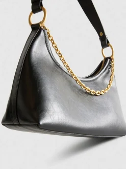 Schultertasche mit Zierkette